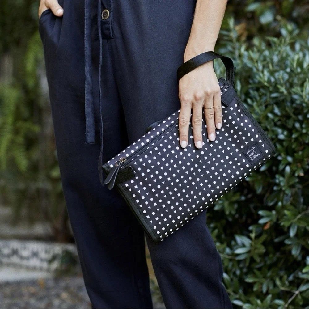 Petunia Pickle Bottom Black‎ Nimble Diaper Clutch/Paci Holder Bundle Neo Geo $85